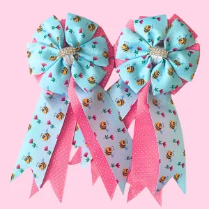 * Show Bows: Itty Bitty Bees Pink • NEW