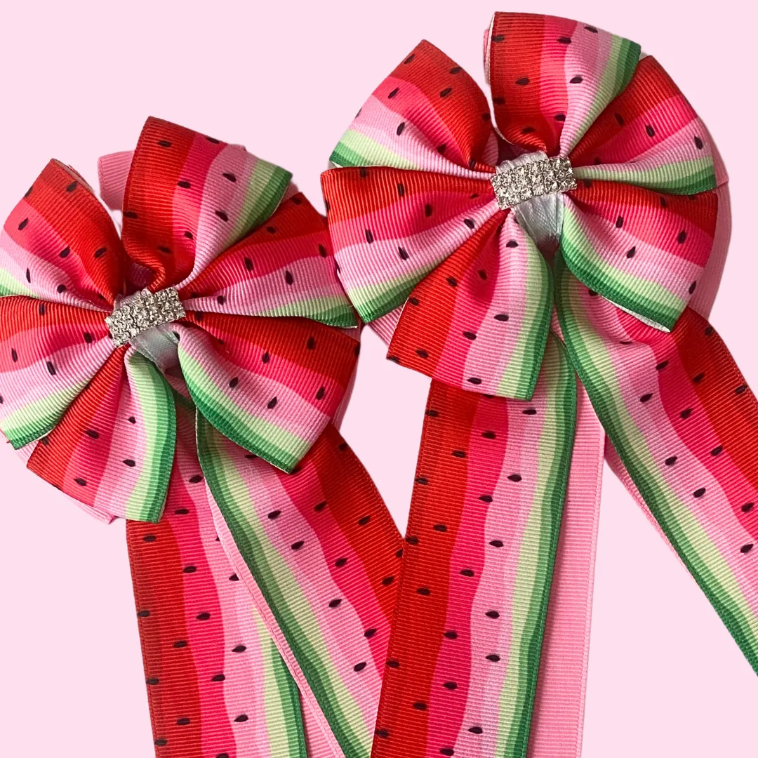 * Show Bows: Watermelon Slice On Pink 🩷🍉