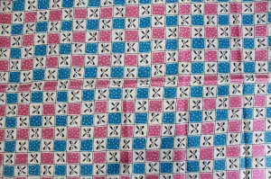 1930s 40s Bow Print Feedsack, Cotton Sewing Fabric (2 Pieces Available)