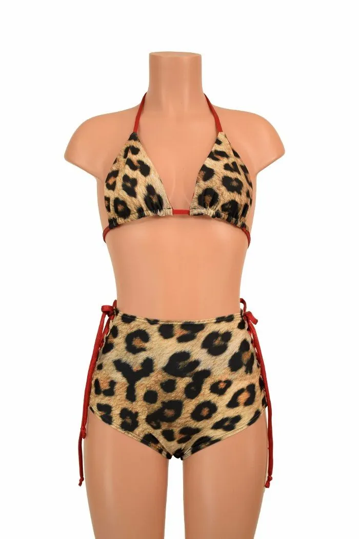 2PC Leopard and Red Set