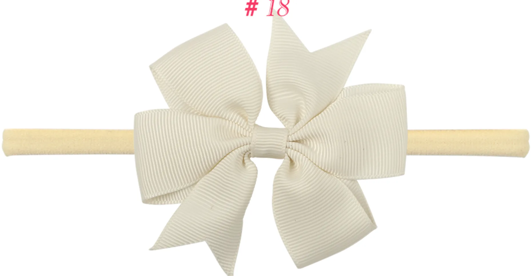 3 Inch double Pinwheel Bows on Nylon Headband