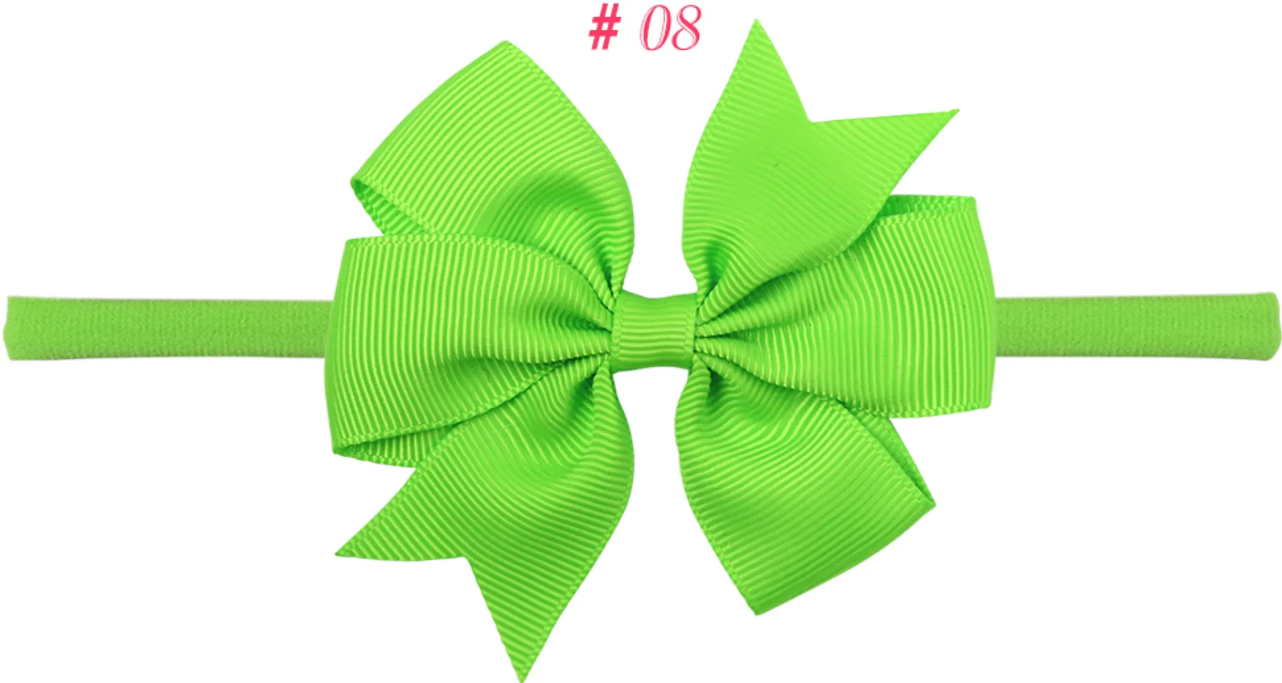 3 Inch double Pinwheel Bows on Nylon Headband