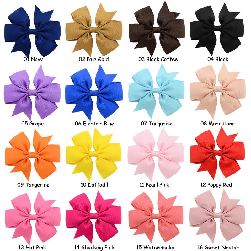 3 Inch double Pinwheel Bows on Nylon Headband