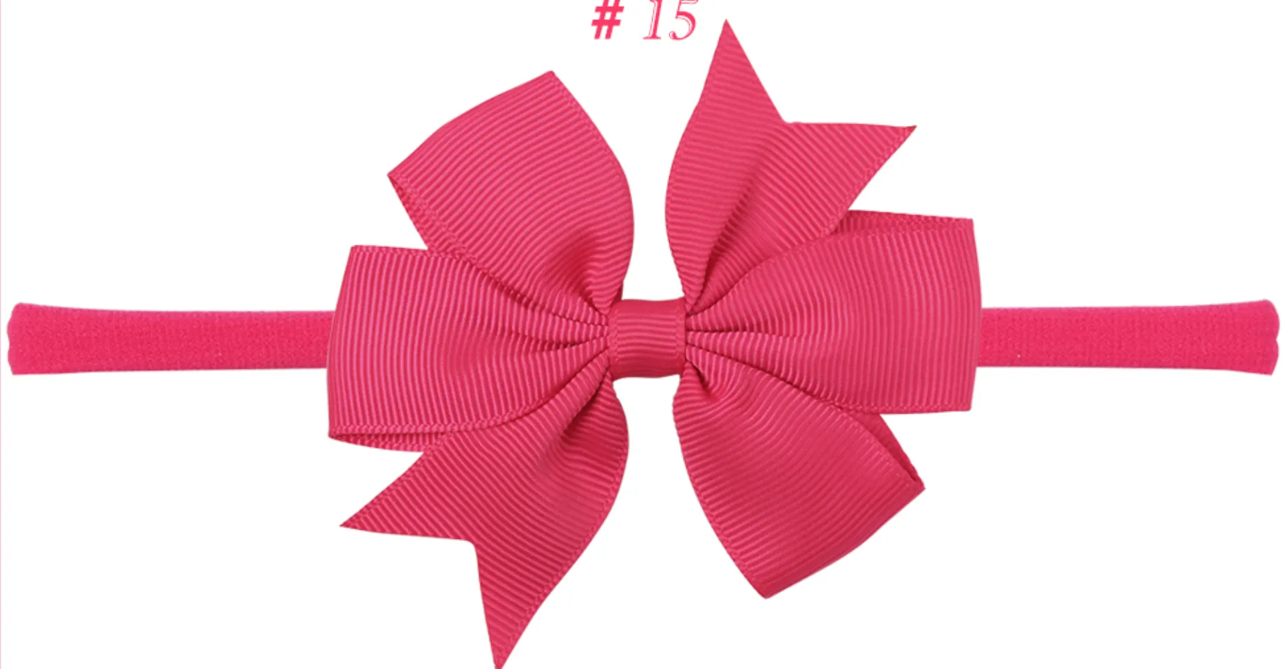 3 Inch double Pinwheel Bows on Nylon Headband