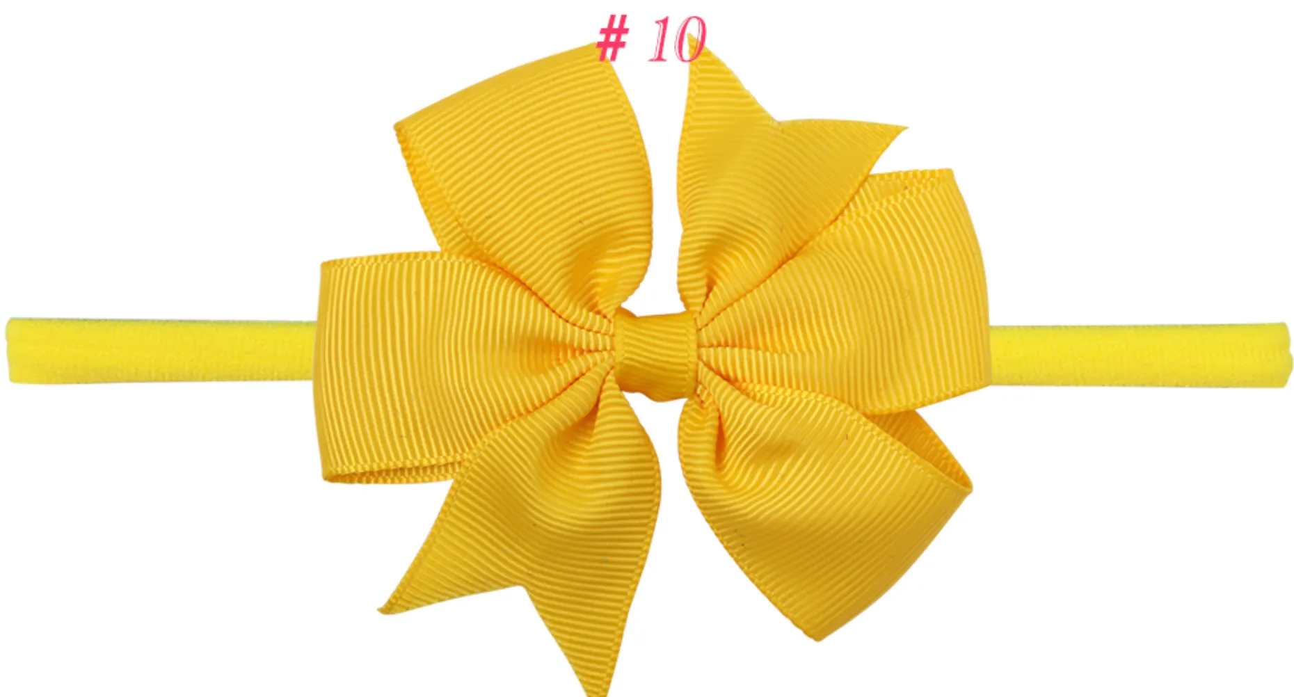 3 Inch double Pinwheel Bows on Nylon Headband