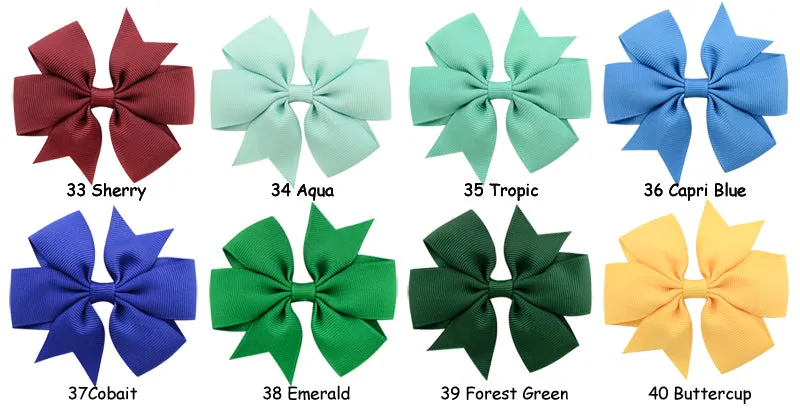 3 Inch double Pinwheel Bows on Nylon Headband