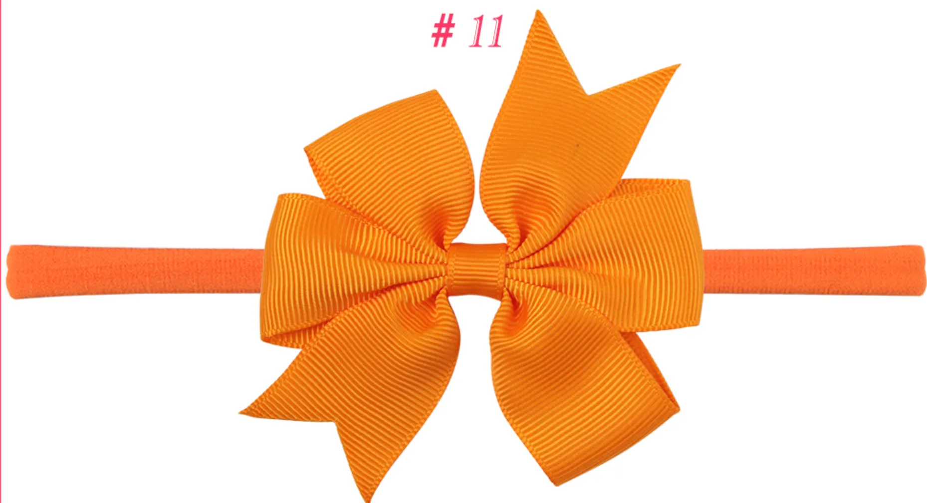 3 Inch double Pinwheel Bows on Nylon Headband