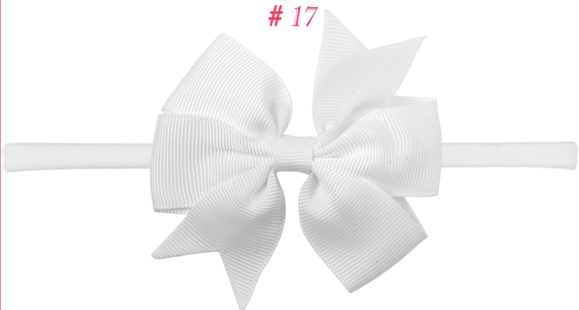 3 Inch double Pinwheel Bows on Nylon Headband