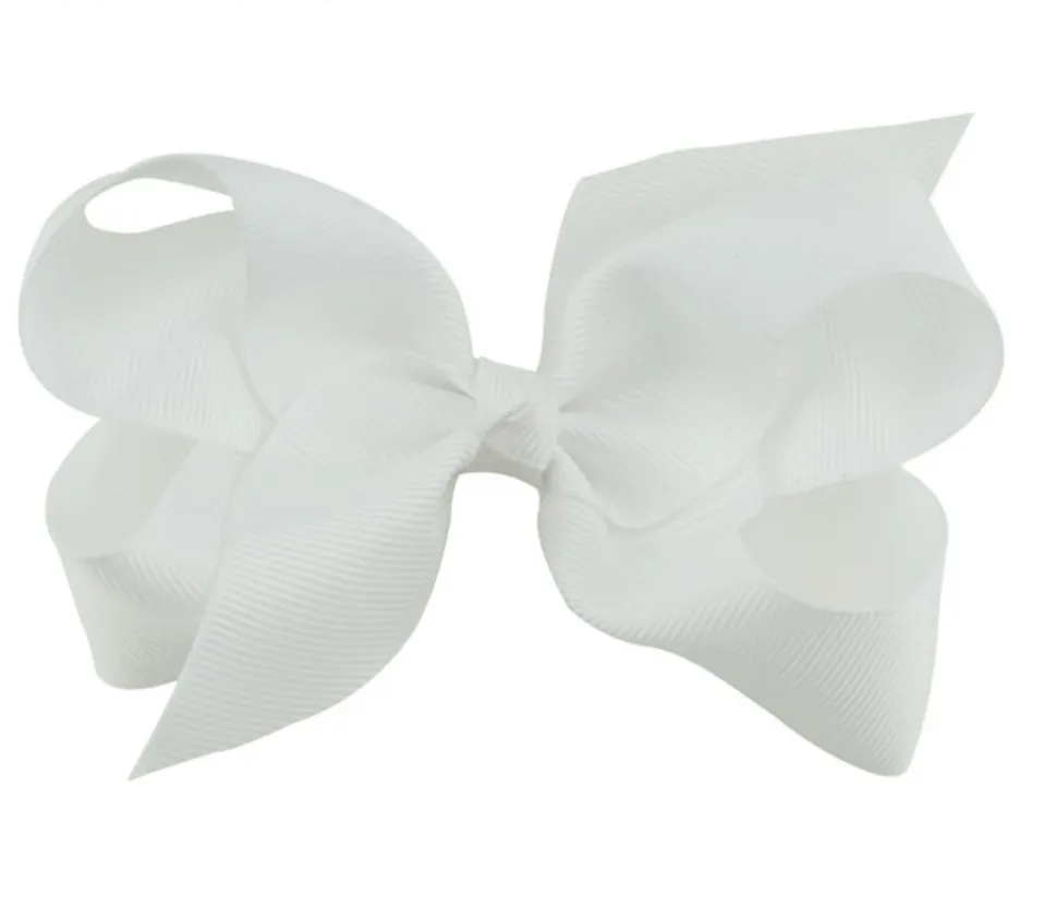 4 Inch bows hair clips