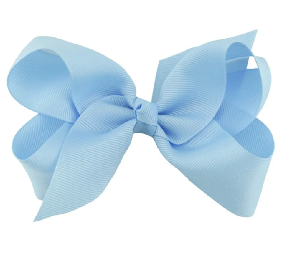 4 Inch bows hair clips