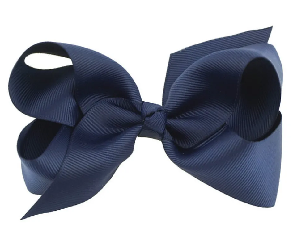 4 Inch bows hair clips