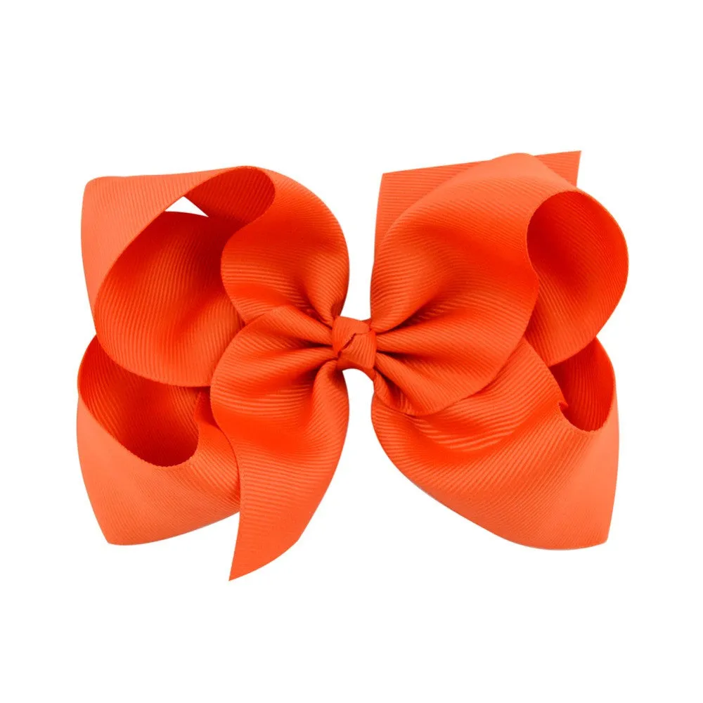 4 Inch bows hair clips