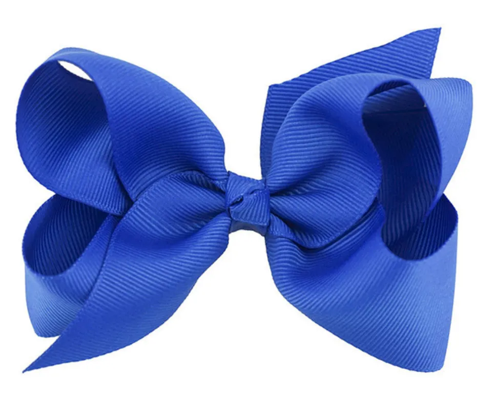 4 Inch bows hair clips