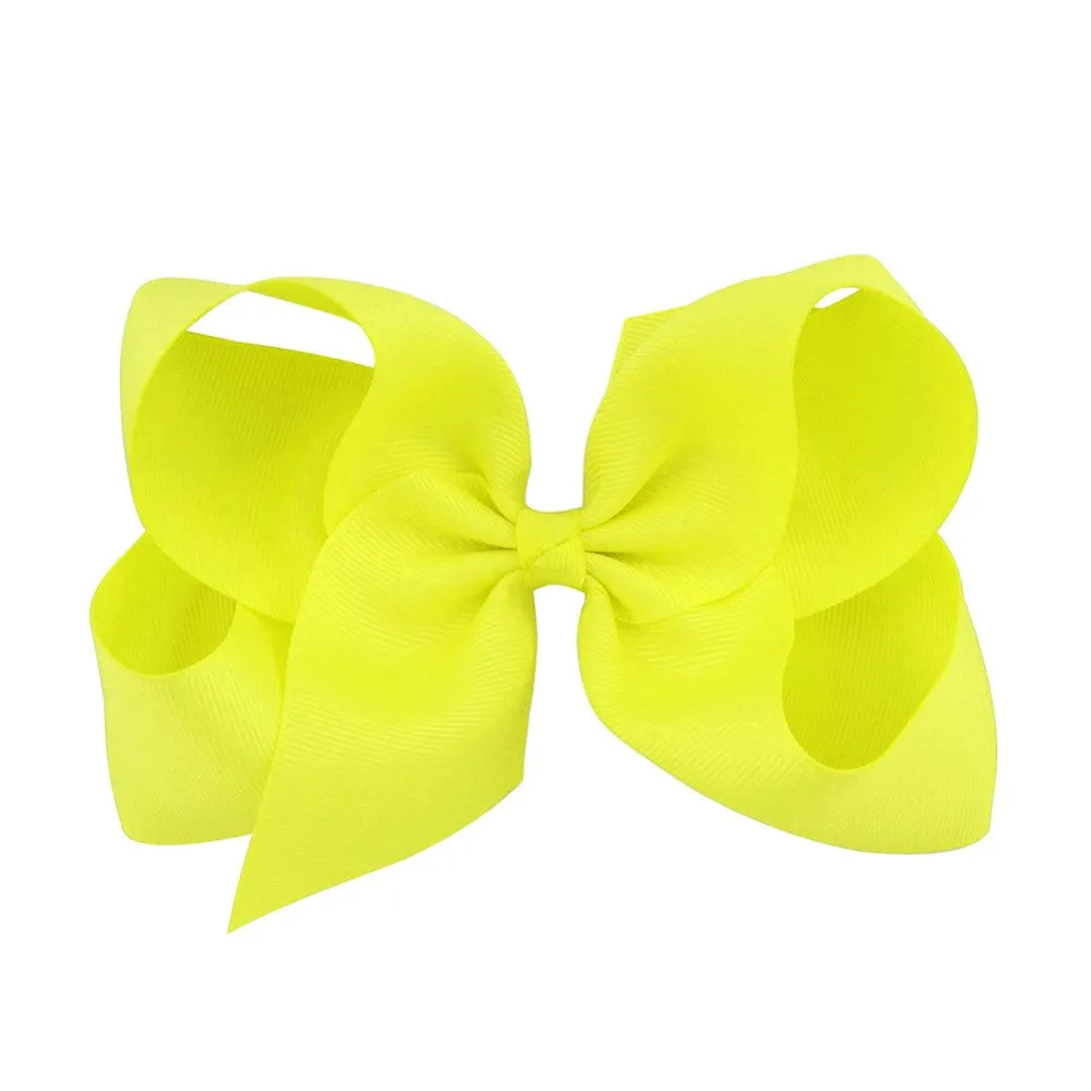 4 Inch bows hair clips