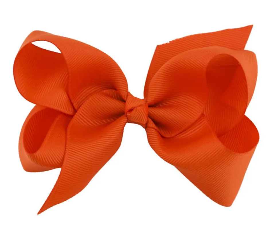 4 Inch bows hair clips