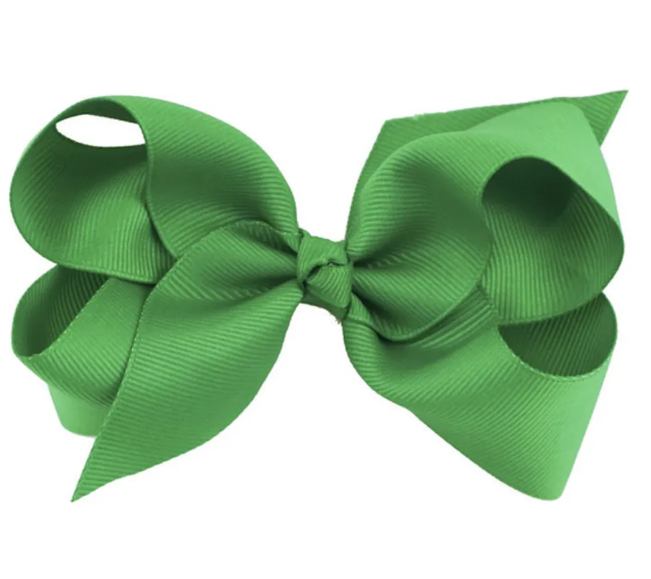 4 Inch bows hair clips