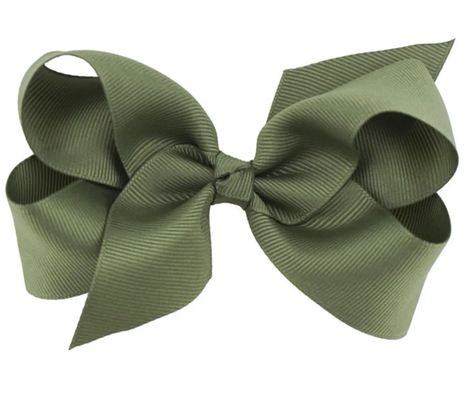 4 Inch bows hair clips