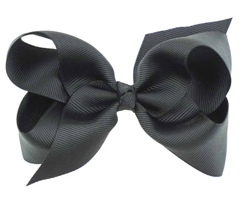 4 Inch bows hair clips