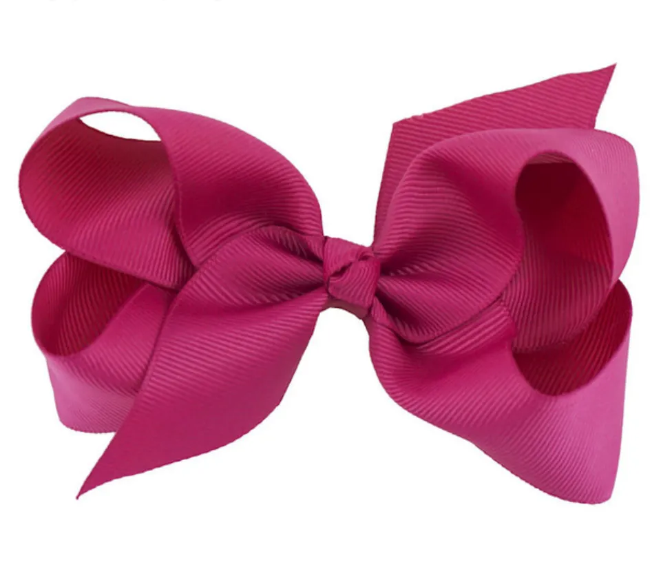 4 Inch bows hair clips