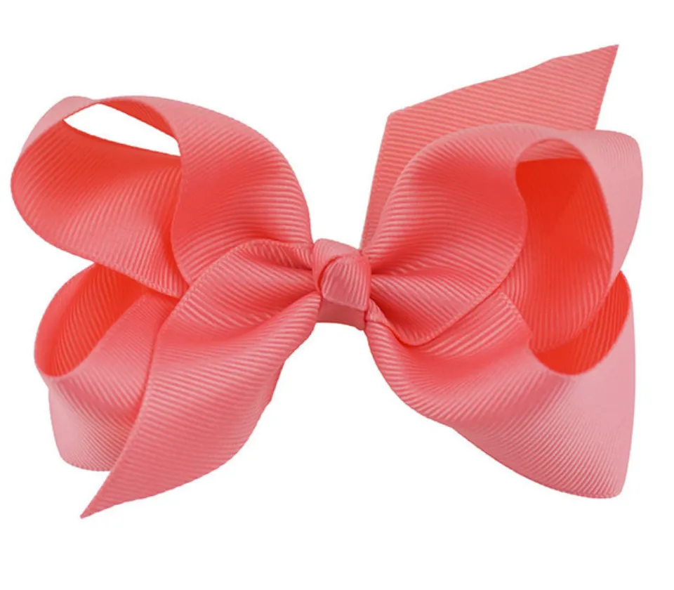 4 Inch bows hair clips