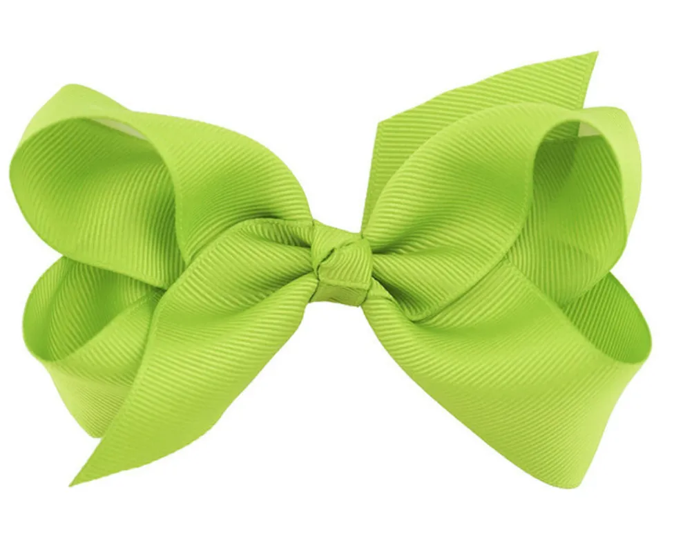 4 Inch bows hair clips