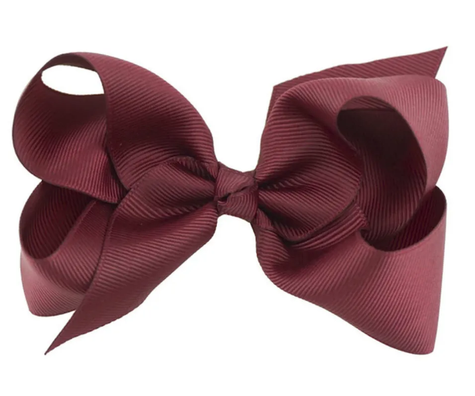 4 Inch bows hair clips