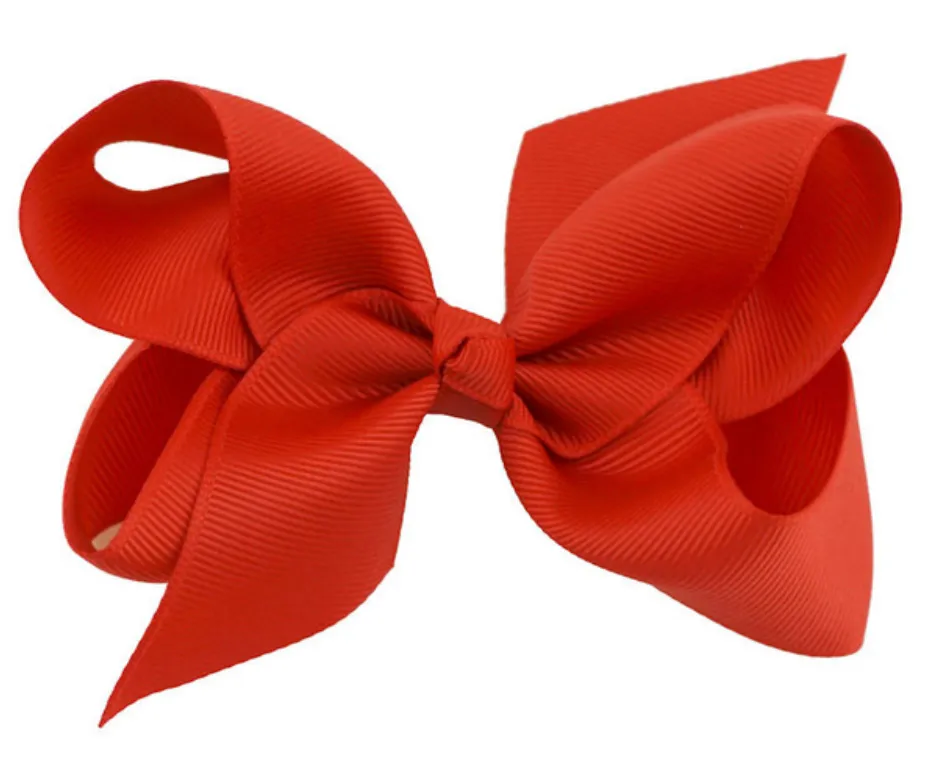 4 Inch bows hair clips