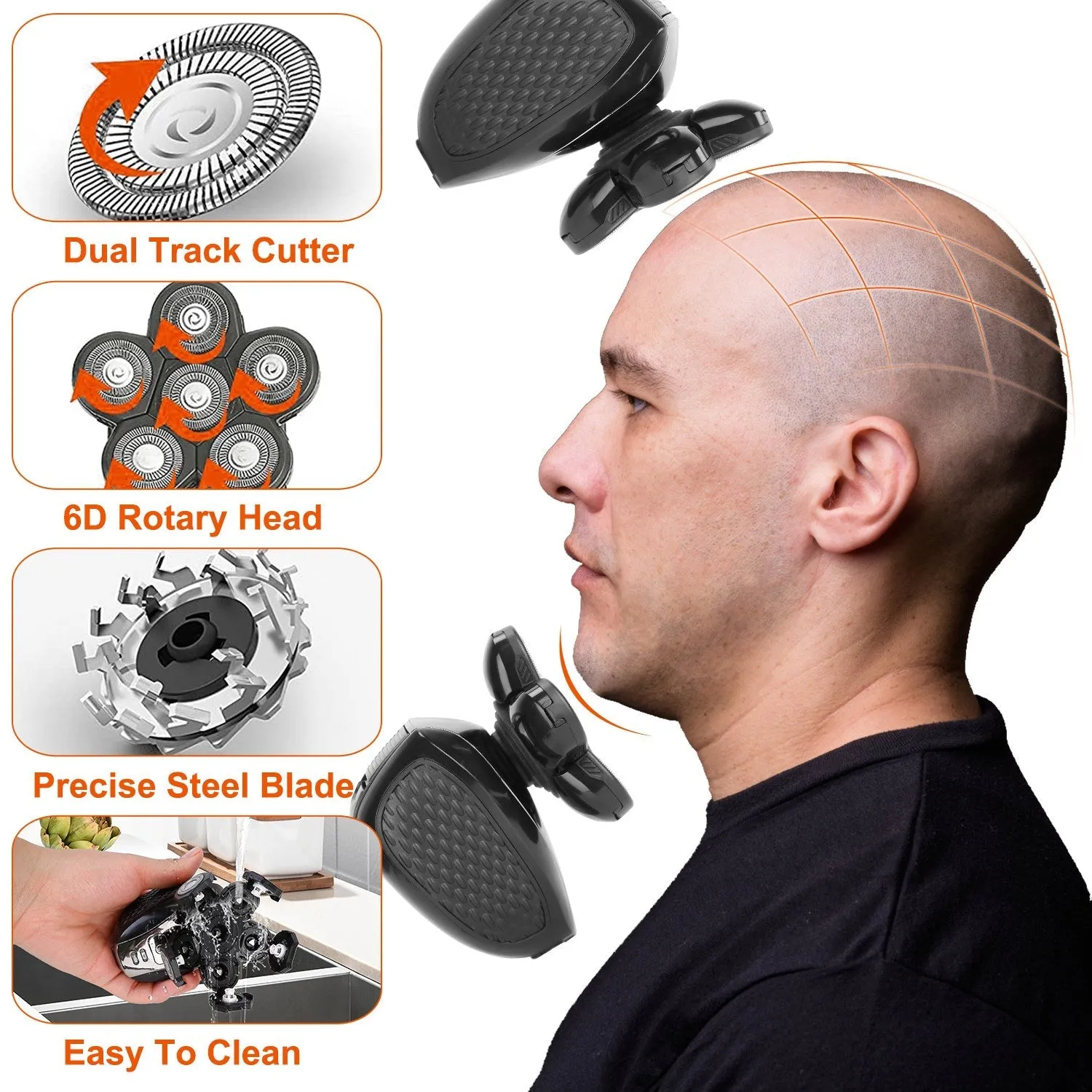 5-in-1 Electric Razor For Bald Men