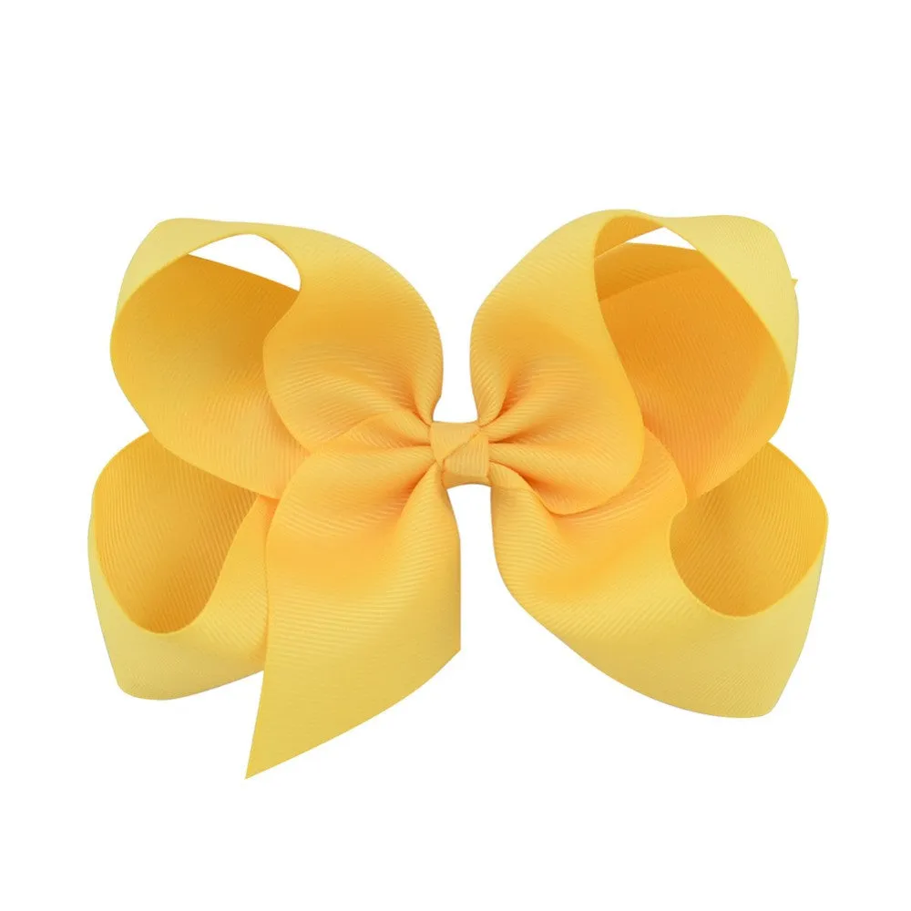 6 Inch bow hairclips