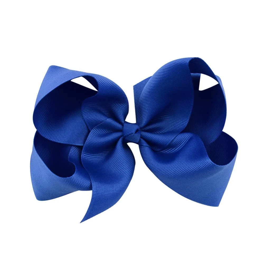 6 Inch bow hairclips