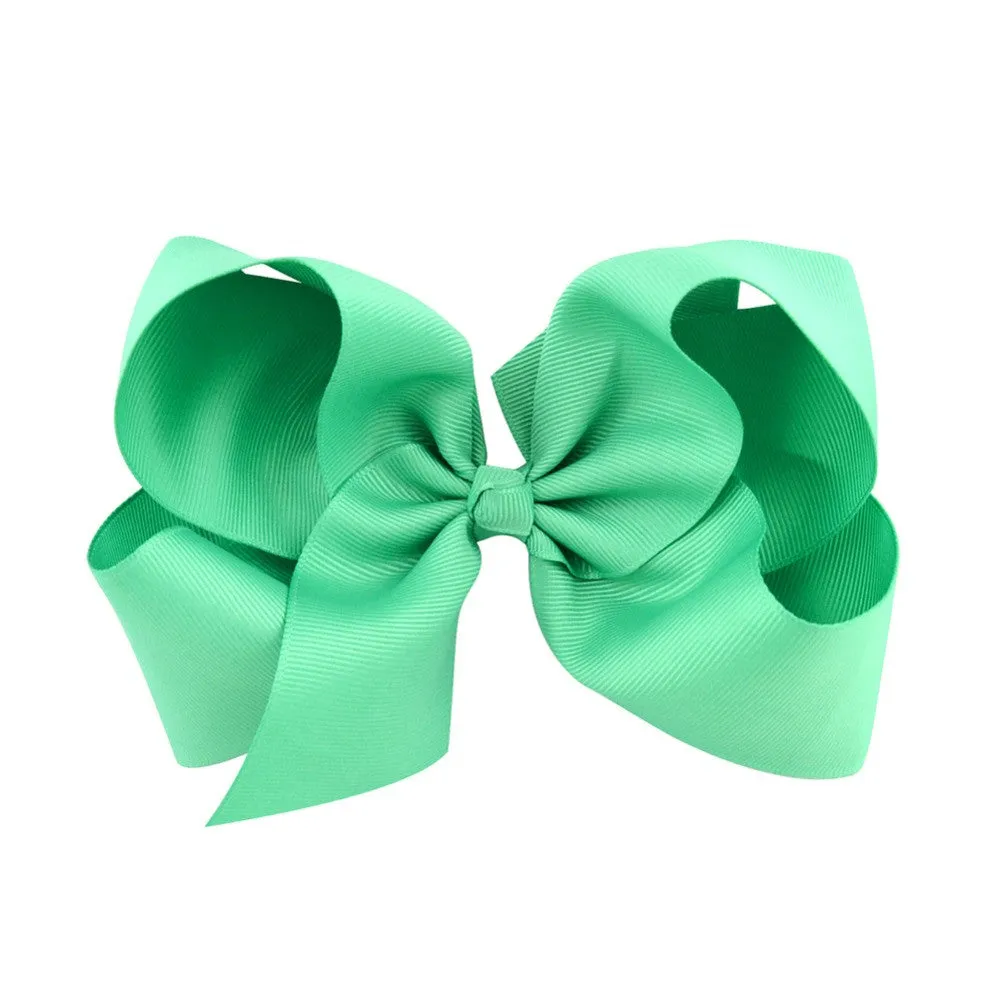 6 Inch bow hairclips