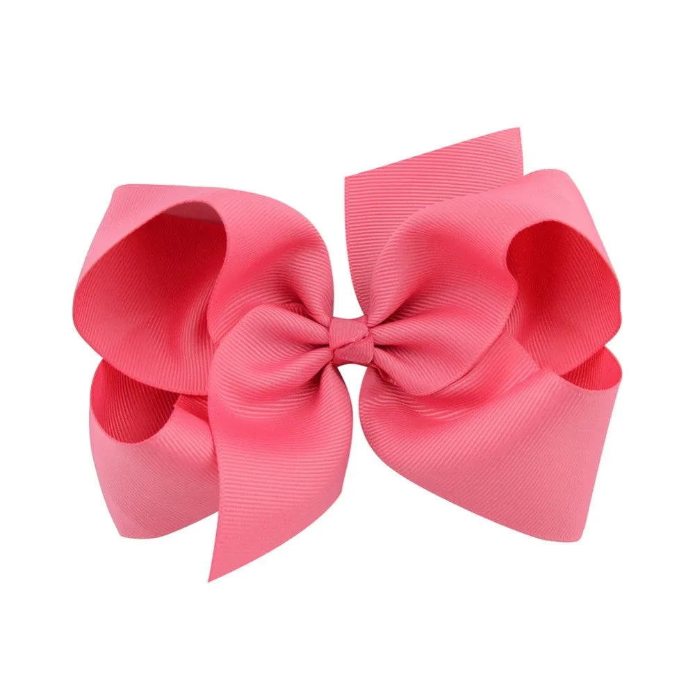 6 Inch bow hairclips