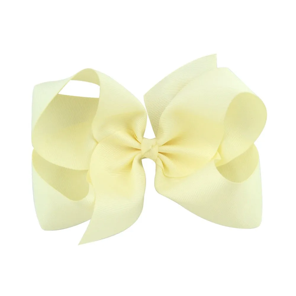 6 Inch bow hairclips