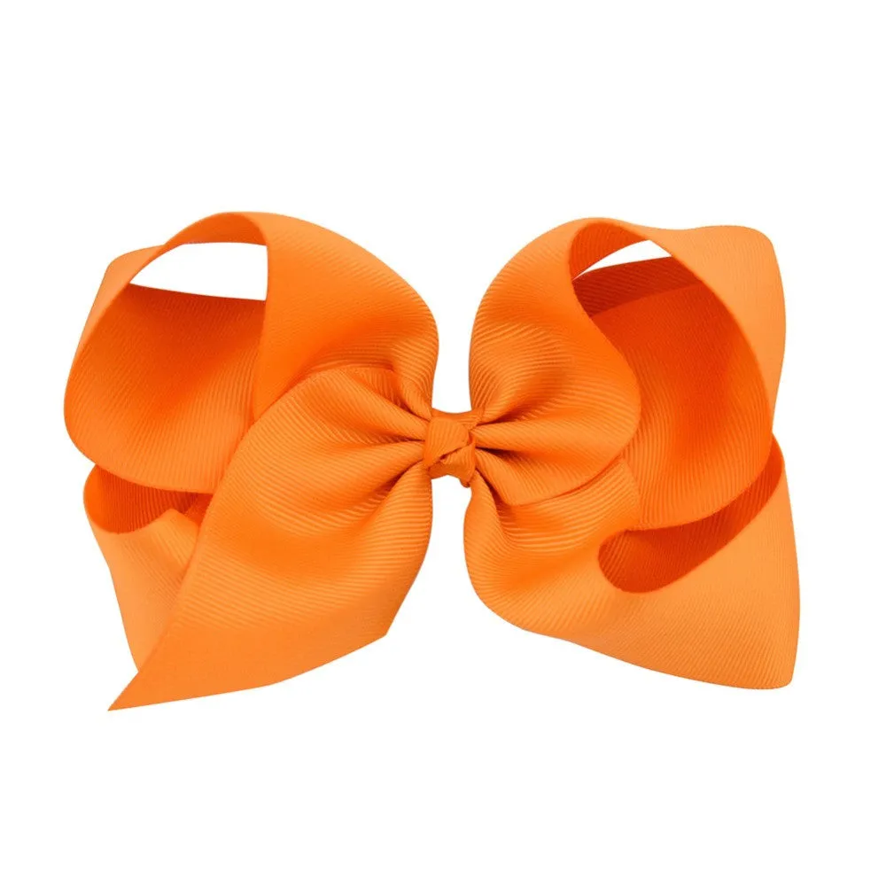 6 Inch bow hairclips