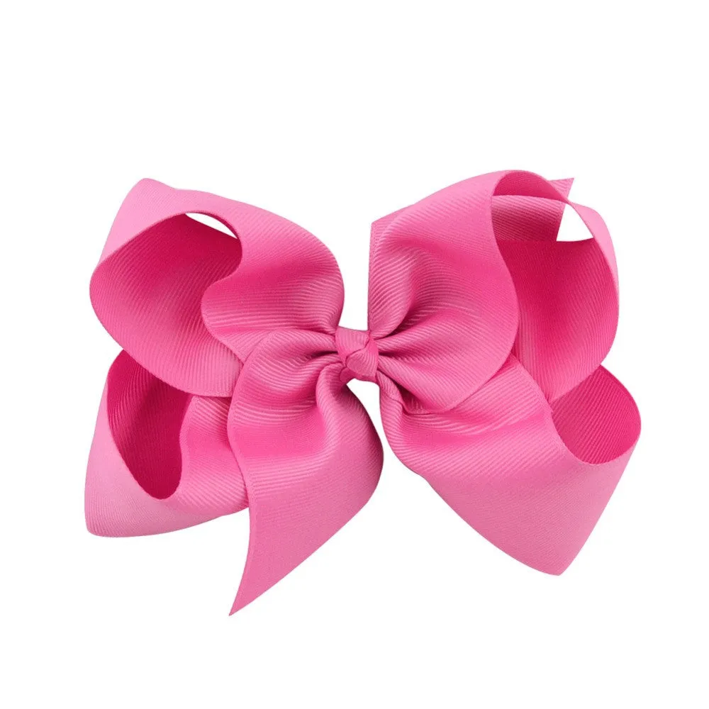 6 Inch bow hairclips