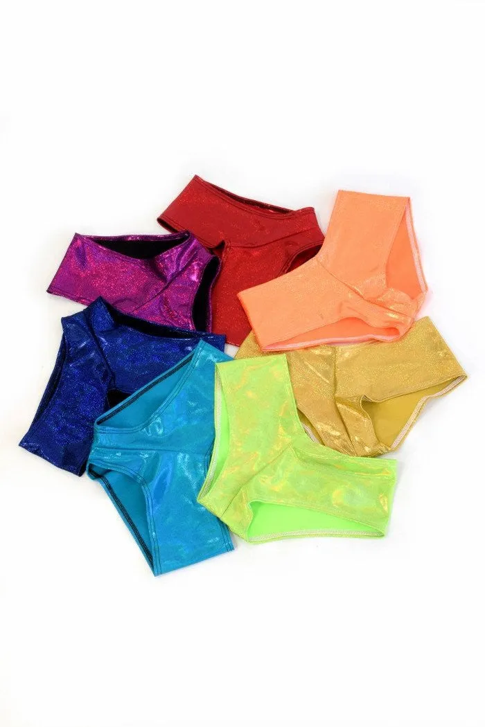 7PC "Rainbow Pack" Cheeky Booty Shorts