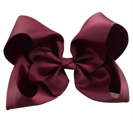 8 Inch bow hair clips