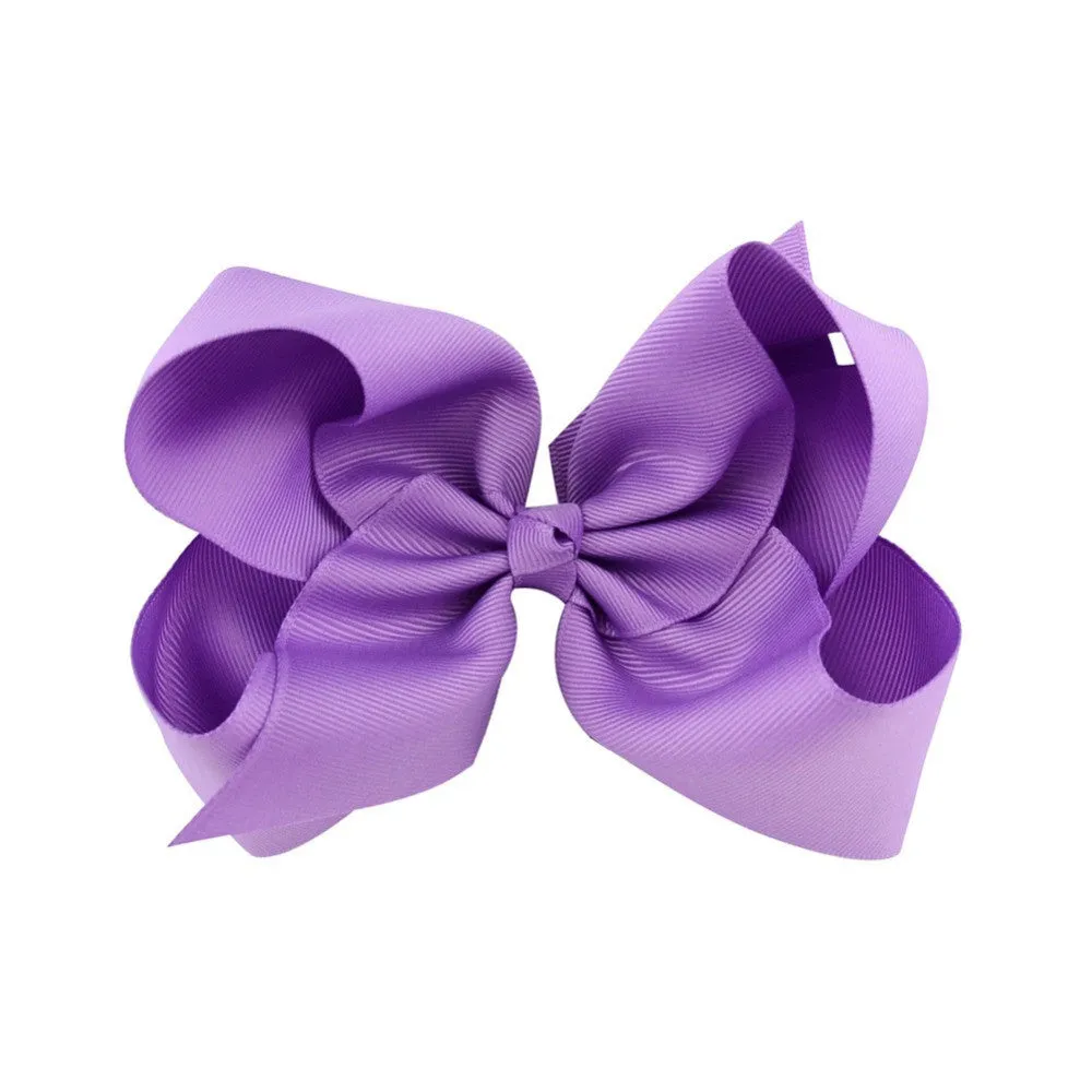 8 Inch bow hair clips