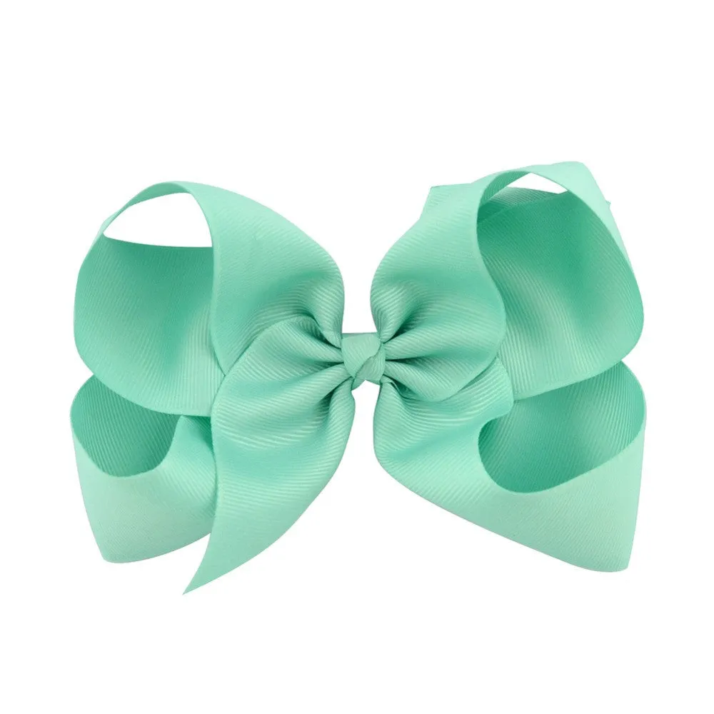 8 Inch bow hair clips