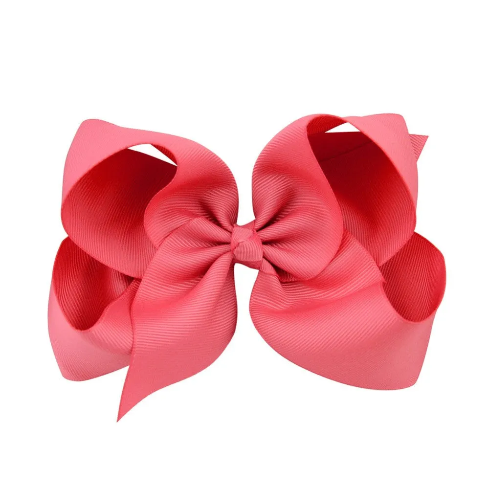 8 Inch bow hair clips