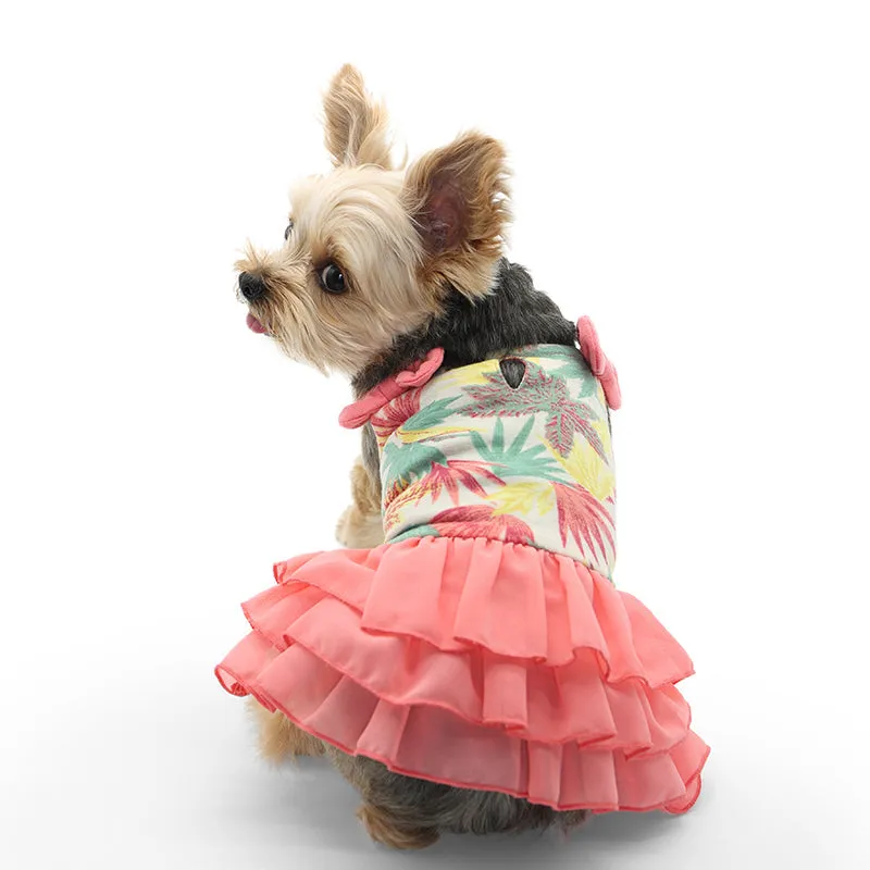 Autumn Leaves Dog Dress