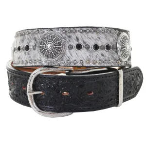 B1134 - Roan Cowhide Belt