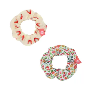 Baby Bling 2PK Scrunchie Set: Clementine