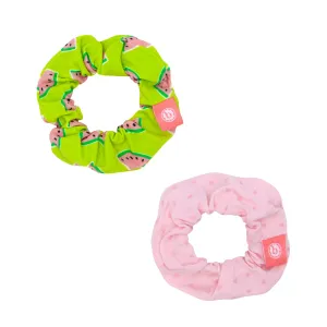 Baby Bling 2PK Scrunchie Set: Tart Melon