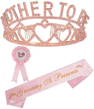 Baby Shower Decoration For Girl, Mom To Be Tiara Crown Pink, Baby Shower For Girl