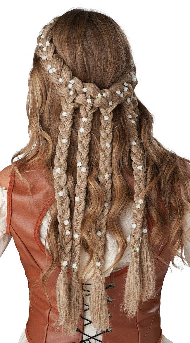 Blonde Halo Hair Braids