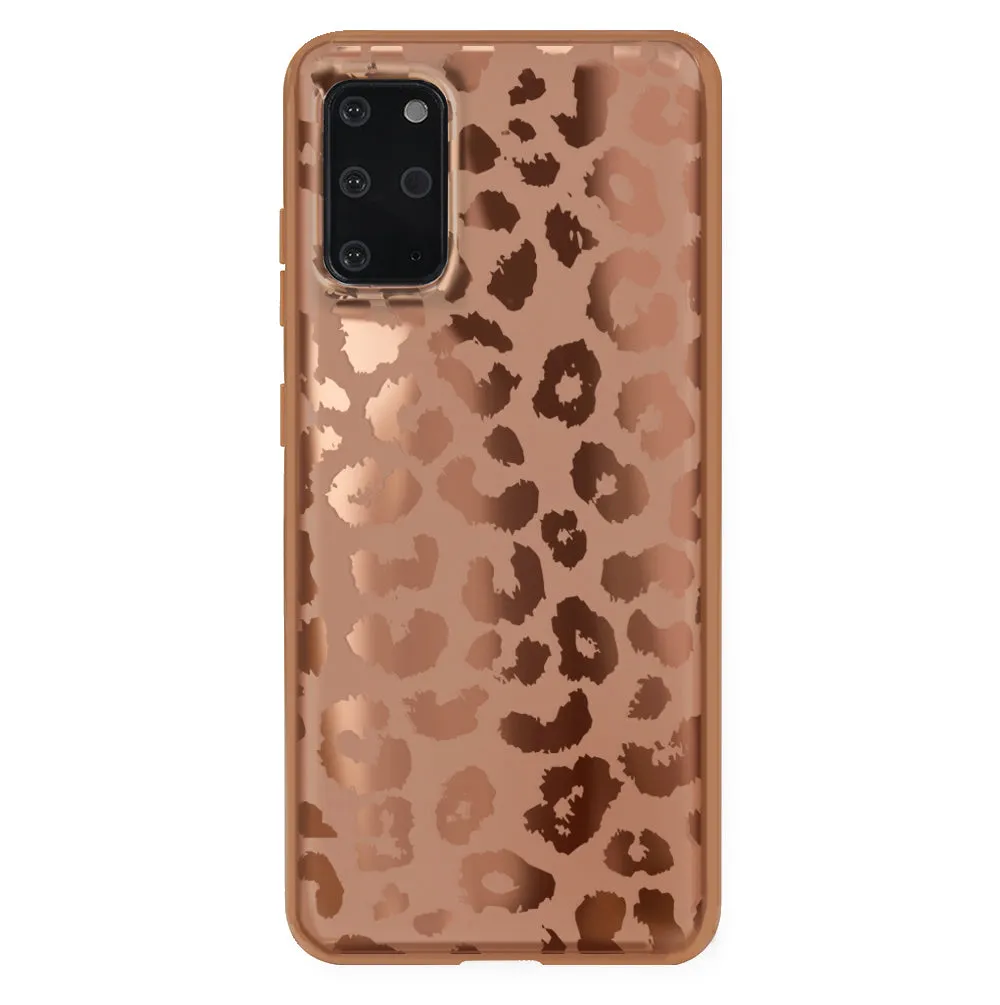 Bronze Chrome Leopard Samsung Case