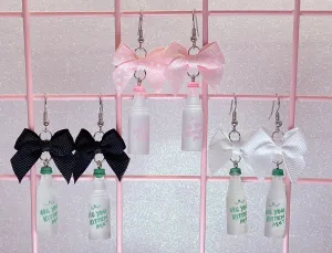 Cat Soda Earrings (3 Colors)