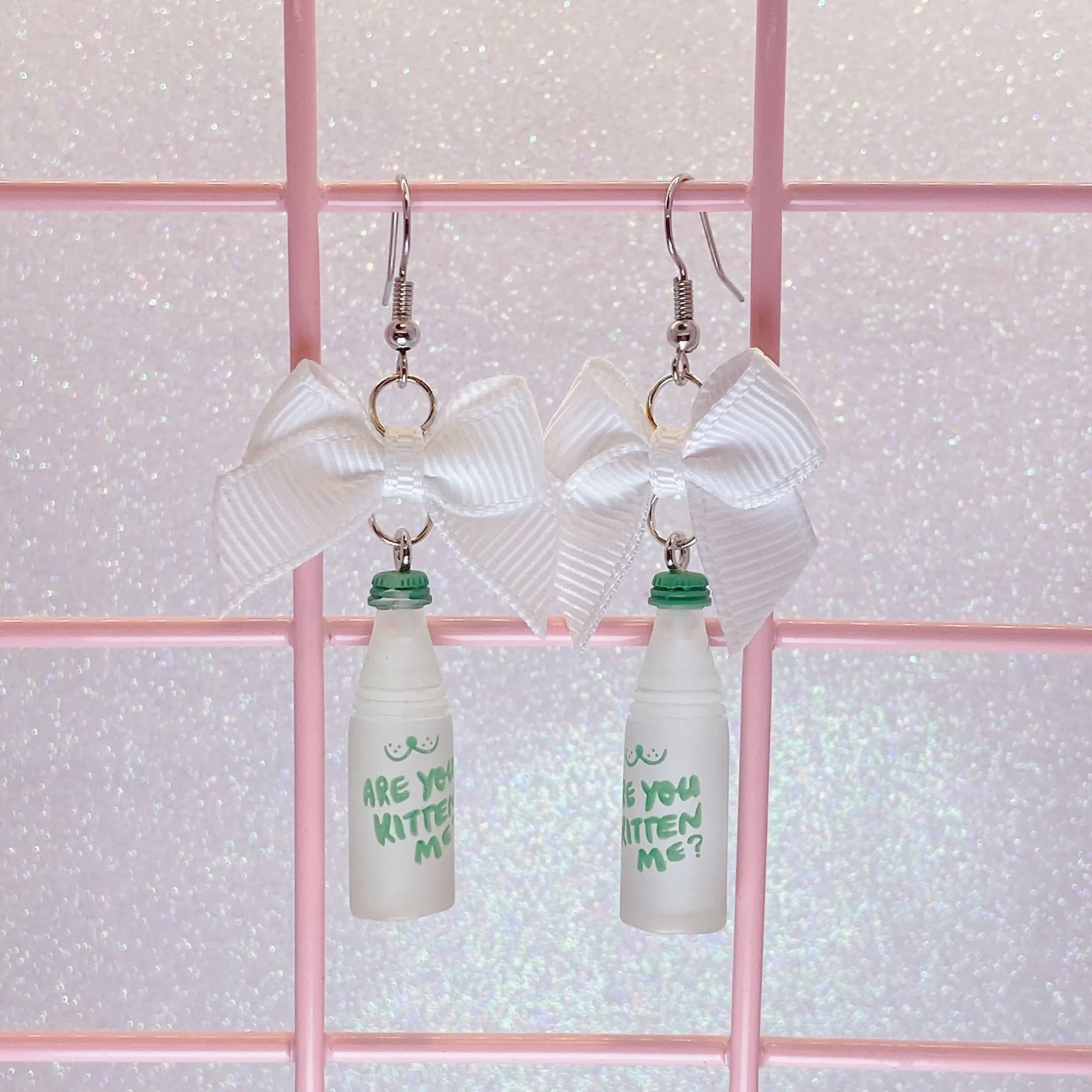 Cat Soda Earrings (3 Colors)