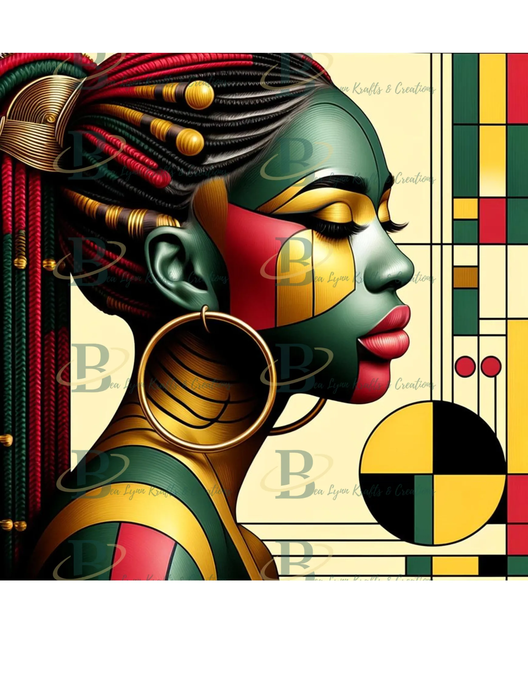 Colorful African American Artwork